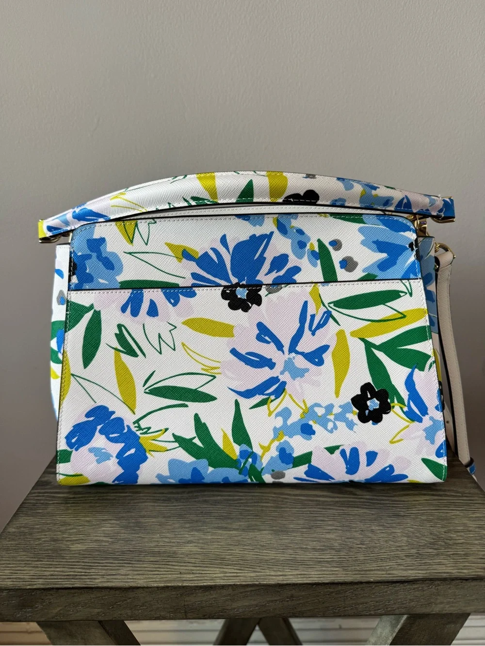 Kate Spade Madison Floral Medium Top Handle 2 Way Satchel Style KK967